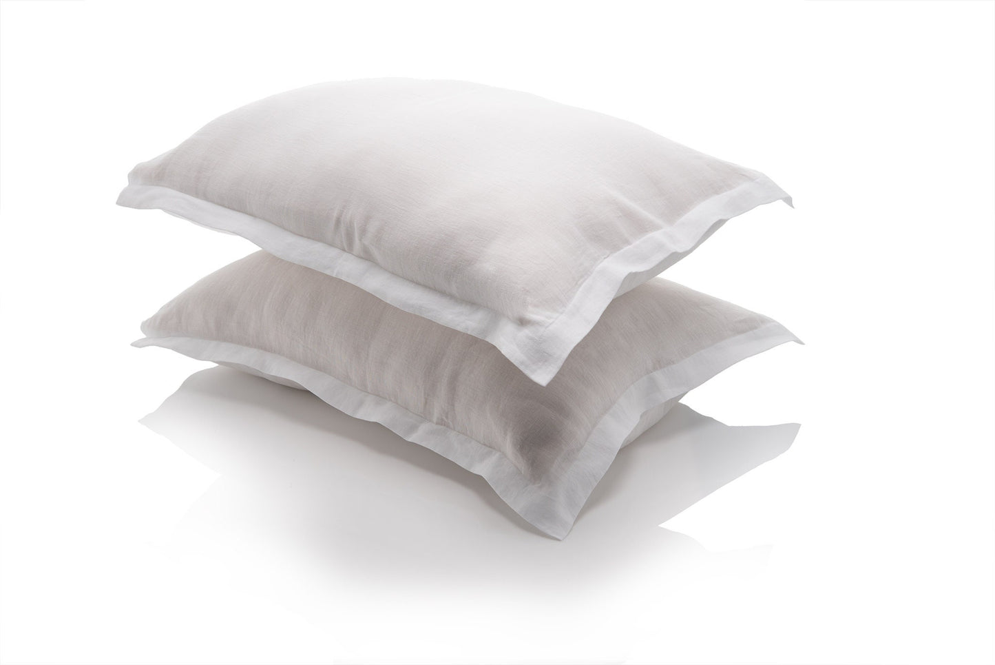 Oxford design Natural linen pillow case, US sizes