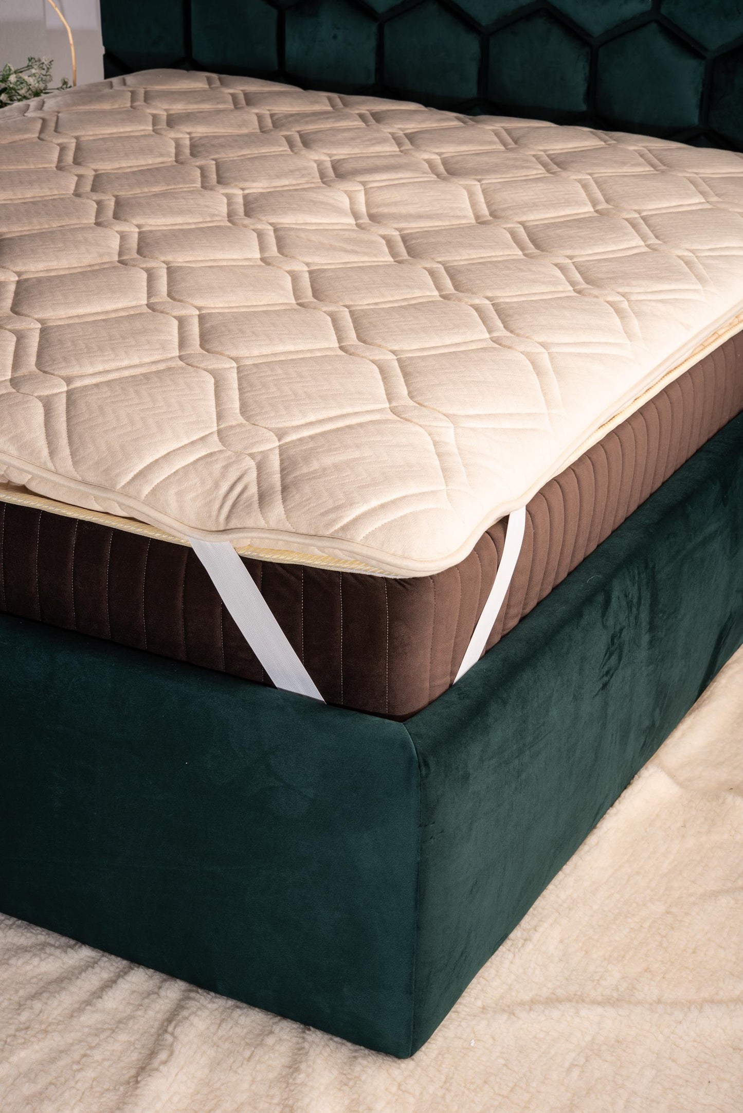 Wool Mattress Topper – Organic Cotton & Hemp cover, EU and UK sizes