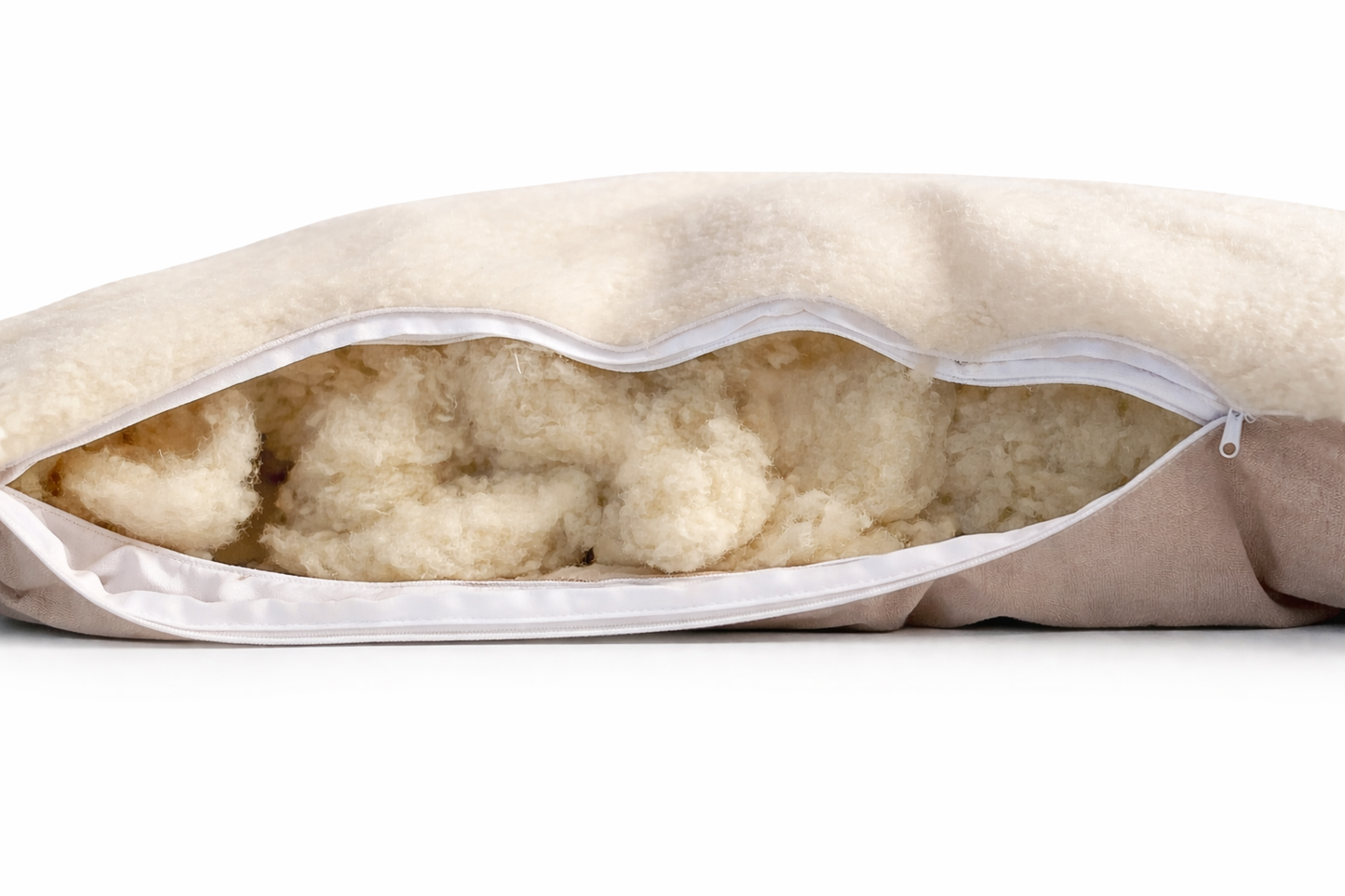 Multi-Functional Nursing Pillow – Linen & Wool, Reversible with Pockets, Natural Breastfeeding Support