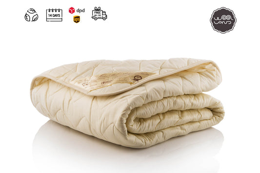 Wool Comforter, Cotton Sateen Blanket, Quilted Blanket, Wool Blanket, Winter Comforter, Soft Blanket, Warm Blanket, Wool Duvet Cover