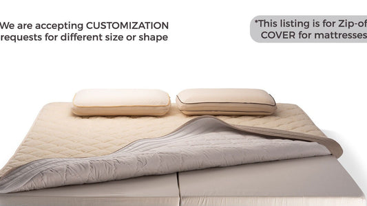 Wool and Linen Mattress Cover, US Sizes