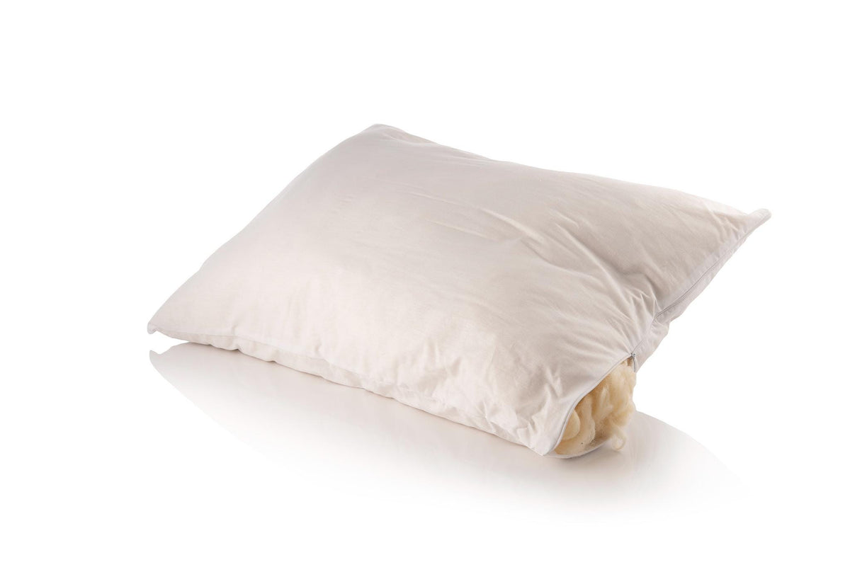 Hidden zipper detail on Elizabeth removable linen pillow cover