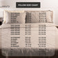 Two sided natural linen and wool pillow