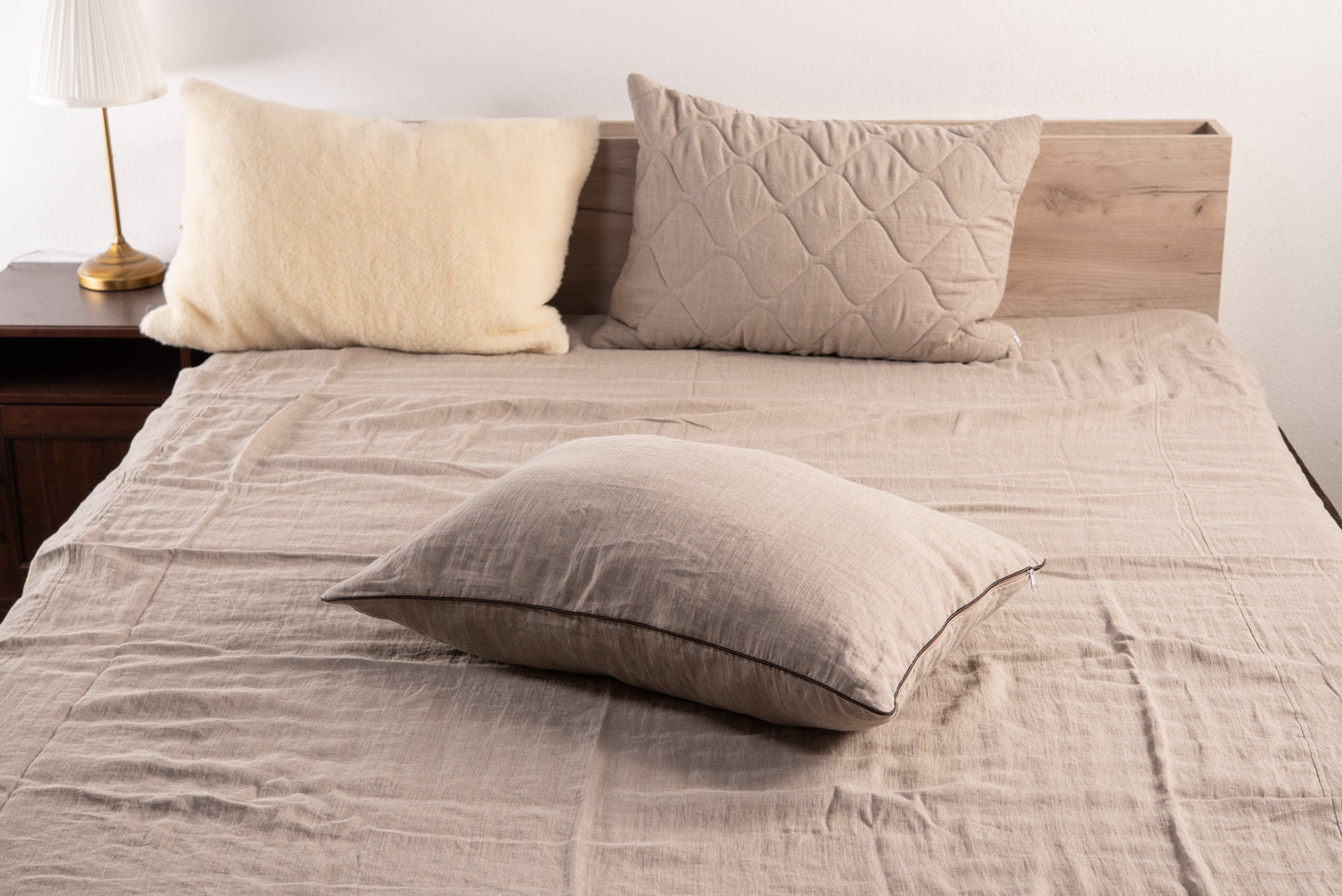 Natural linen pillow