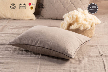 Natural linen pillow