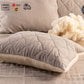 Two sided natural linen and wool pillow