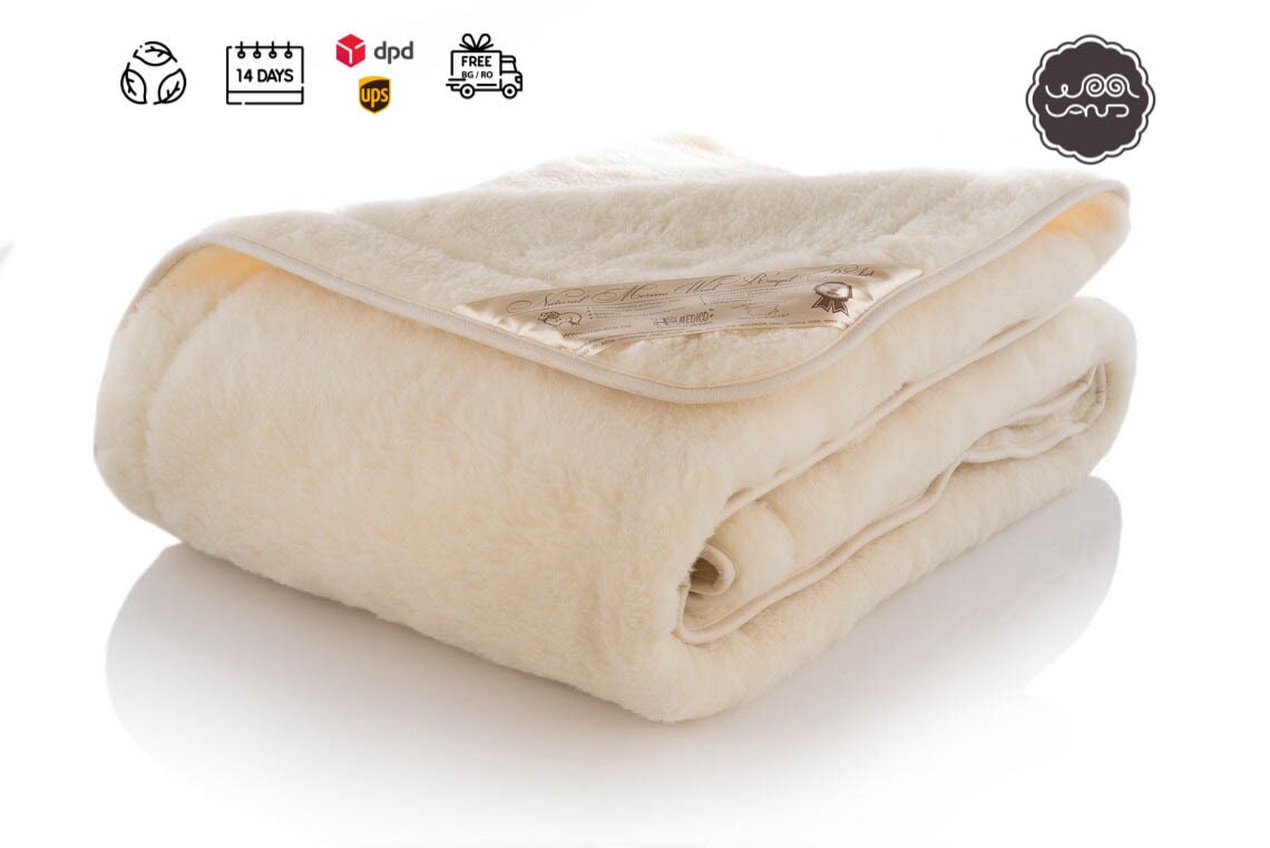 Merino Wool Blanket - Two faced
