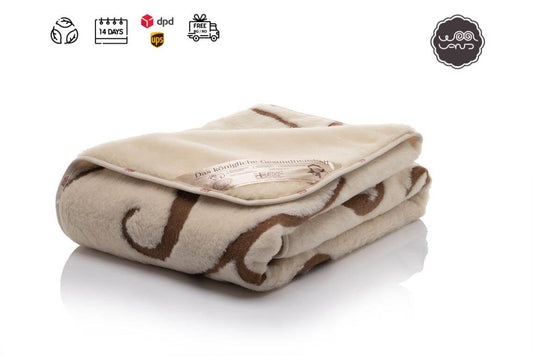 Natural Fluffy wool Blanket