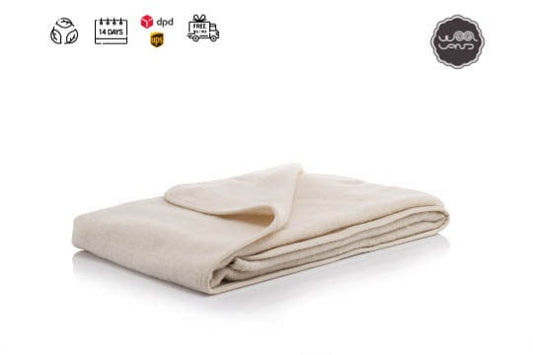 Merino wool baby blanket 100x150 cm